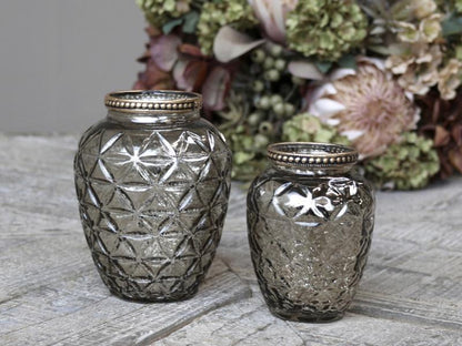 Dekorativ Vase perlekant H10,5 / Ø8 cm champagne