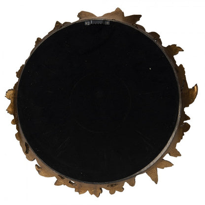 Väggspegel Ø 34 cm Gyllene färg Polyresin Rund