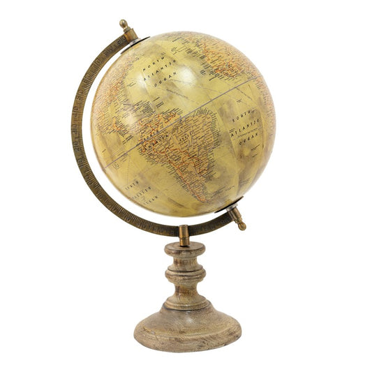 Dekorasjon Globus Globe Beige, Rosa 22x22x35 cm