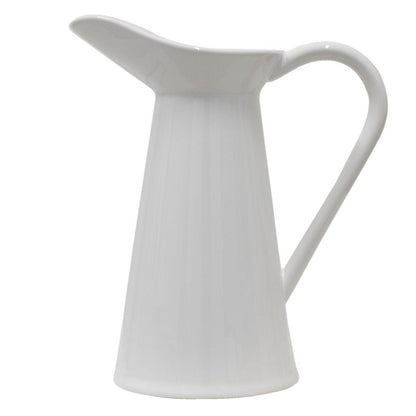Dekorativ Kanna 23x13x25 cm Vit keramik rund
