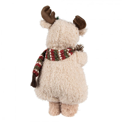 Juldekoration Inomhus Björn 38 cm Beige Brun Tyg