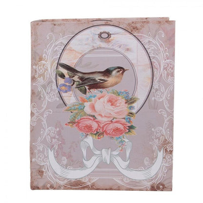Dekoration Boklåda Fågel 3-pack 27/22/17 cm Rosa träfågel