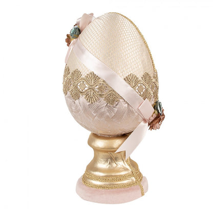Påskepynt Egg Ø 20x38 cm Beige Tekstil