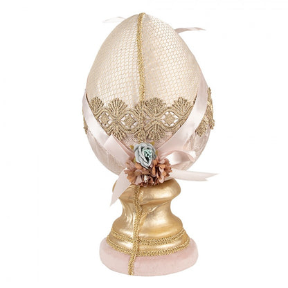 Påskepynt Egg Ø 20x38 cm Beige Tekstil