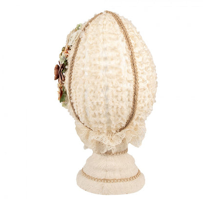Påskepynt Egg Ø 20x39 cm Beige Tekstil