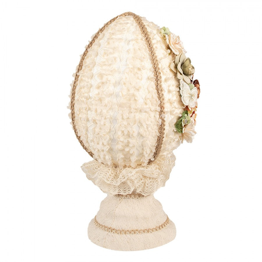 Påskepynt Egg Ø 20x39 cm Beige Tekstil