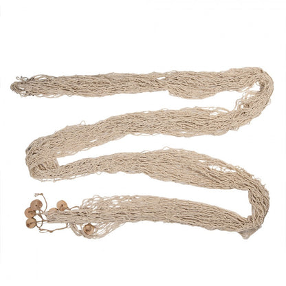 Maritim Dekorasjon Fiskenett 200x400 cm Beige Tau