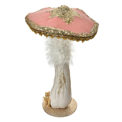 Dekorasjon Sopp Ø 26x43 cm Rosa