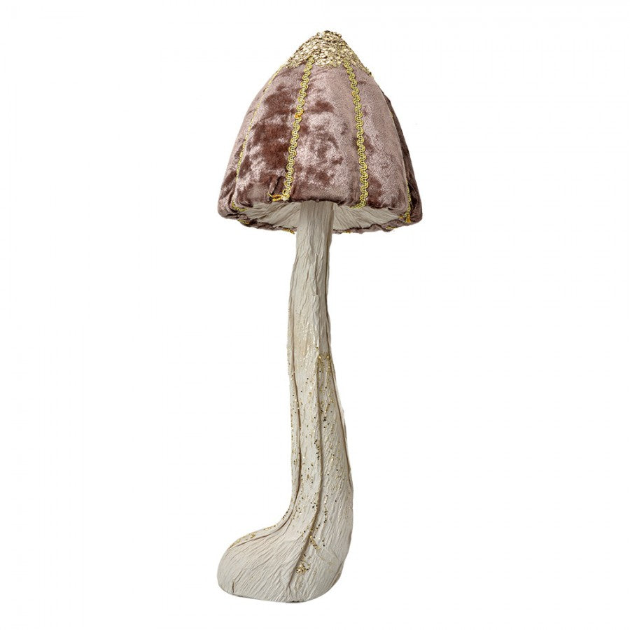 Dekorasjon Sopp Ø 15x40 cm Brun
