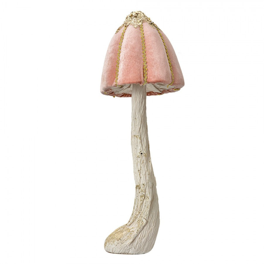 Dekorasjon Sopp Ø 15x40 cm Rosa