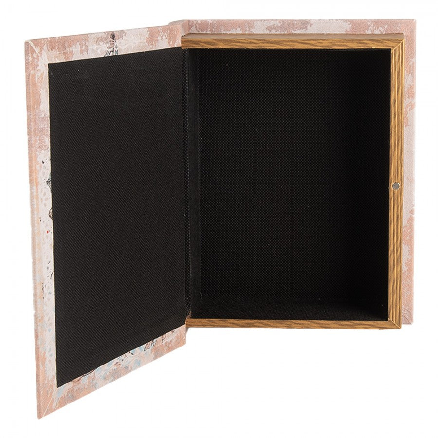 Dekorasjon Bokeske Sett med 3 bøker 27 /22 /17 cm Beige Tre
