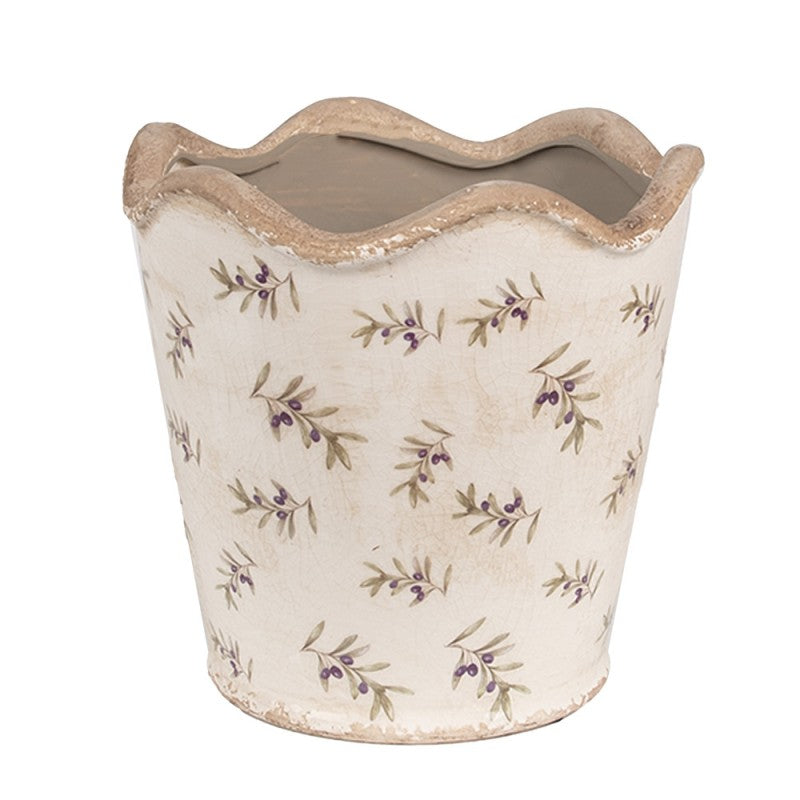 Blomsterpotte Innside Beige Ø 19x18 cm