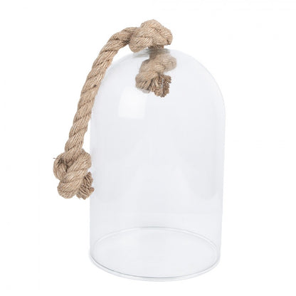 Dekorasjon Glass Klokke Sort Ø 17x28 cm