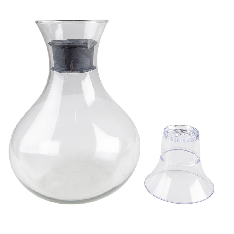 Köksservice Karaffel med 4 glas 1740 ml / 375 ml transparent glas rund vatten kanna