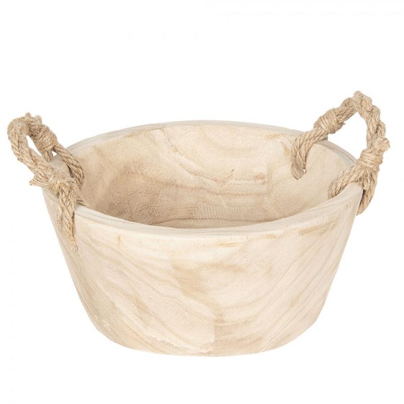 Dekorativ korg Förvaringskorg Beige Ø 36x16 cm / Ø 29x13 cm 2-pack