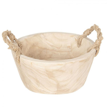 Dekorativ korg Förvaringskorg Beige Ø 36x16 cm / Ø 29x13 cm 2-pack