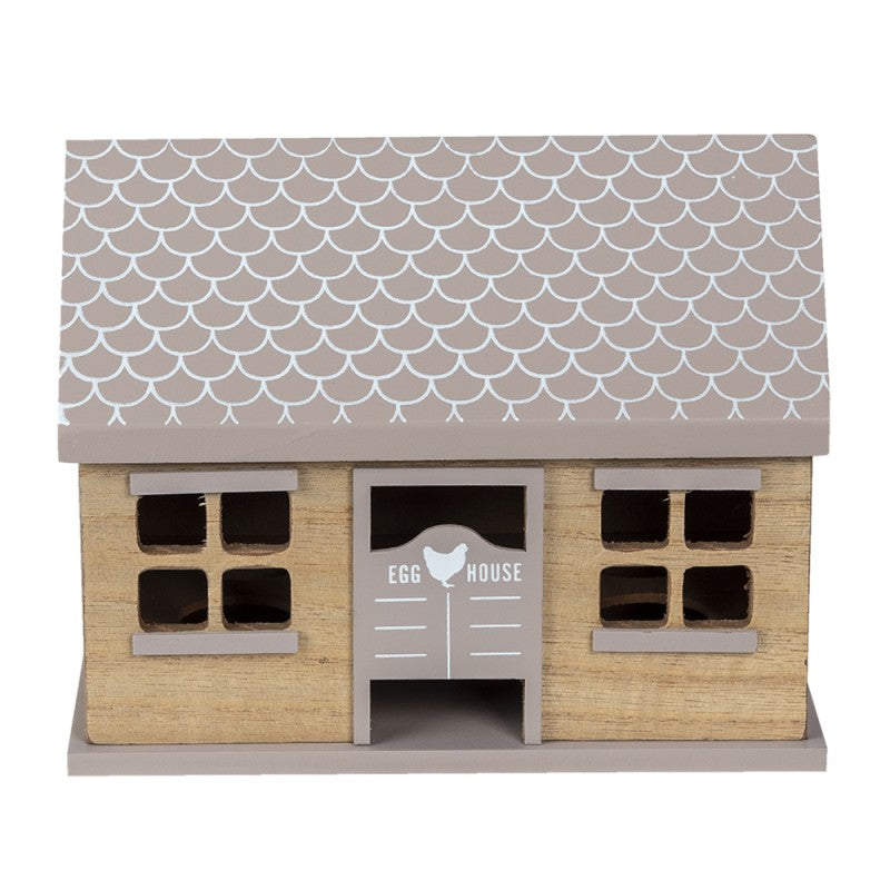 Påskepynt Eggeskap Hus Brun 23x13x18 cm
