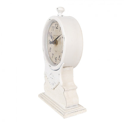 Bordklokke 14x6x23 cm White Wood