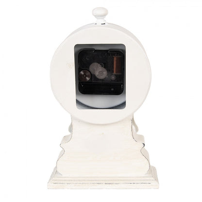 Bordklokke 14x6x23 cm White Wood