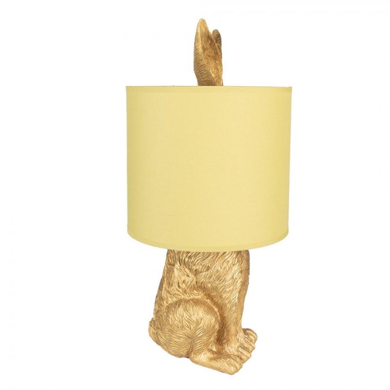 Bordlampe Kanin Ø 20x43 cm Gylden farge Polyresin