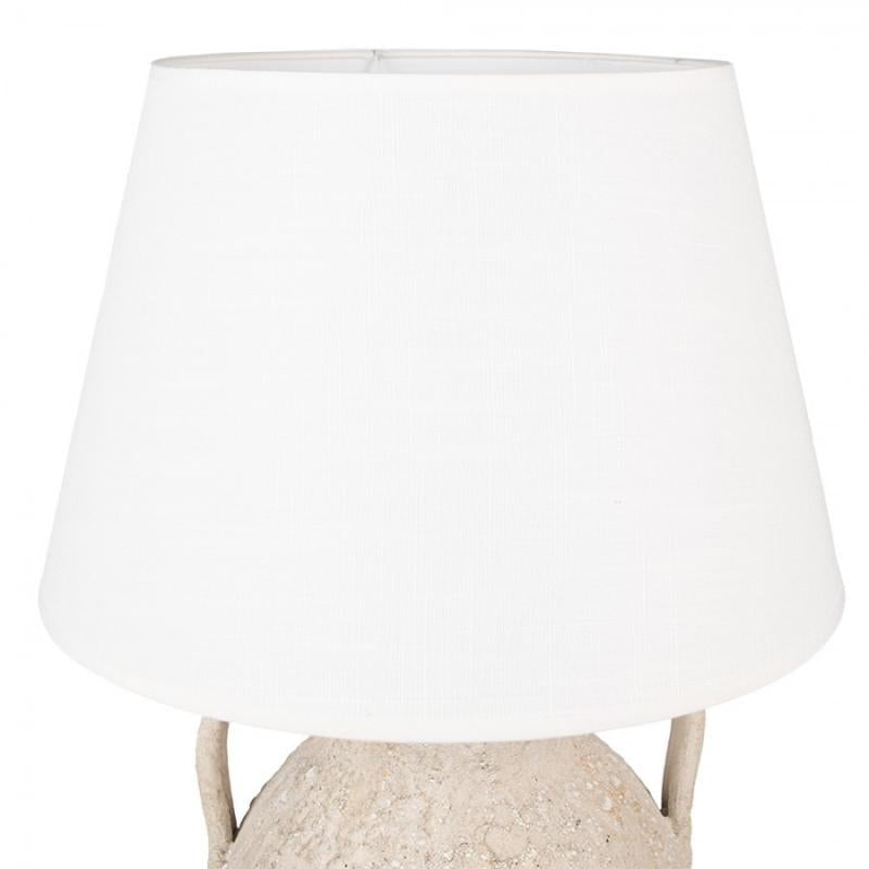 Bordslampa Beige Ø 40x65 cm Terrakotta