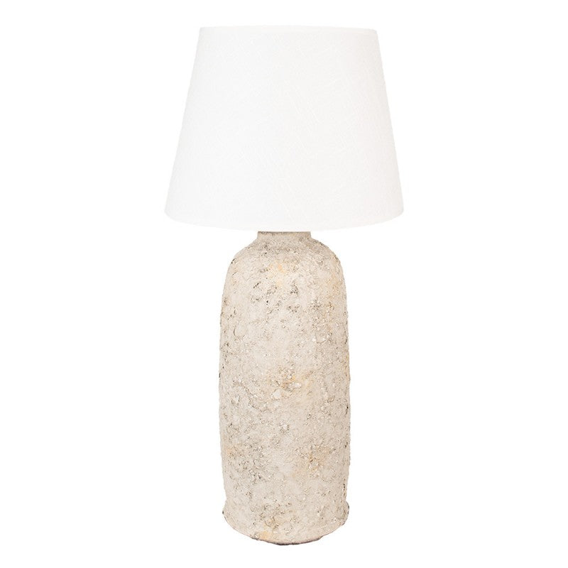 Bordslampa Beige Ø 35x74 cm Terrakotta