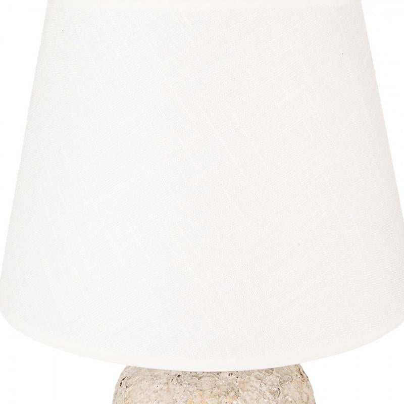 Bordslampa Beige Ø 35x74 cm Terrakotta