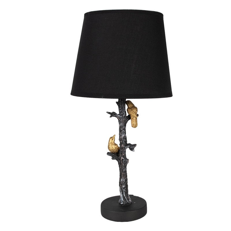 Bordslampa Ø 23x45 cm Svart Polyresin fågel