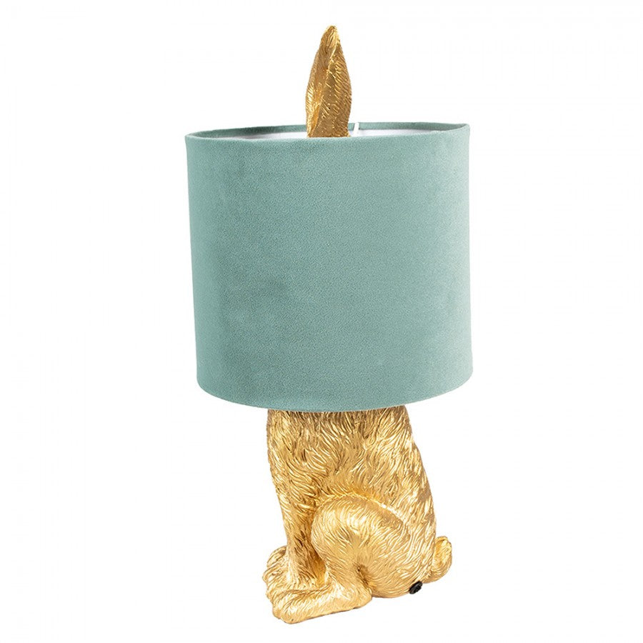 Bordlampe Kanin Ø 20x43 cm Gullfarget Grønn