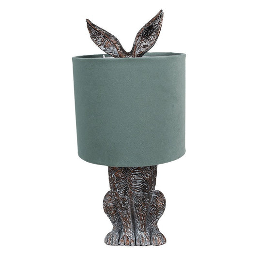 Bordlampe Kanin Ø 20x43 cm Brun Grønn