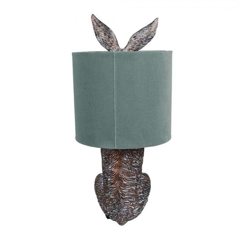 Bordlampe Kanin Ø 20x43 cm Brun Grønn