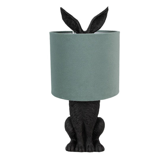 Bordslampa Kanin Ø 20x43 cm Svart Grön
