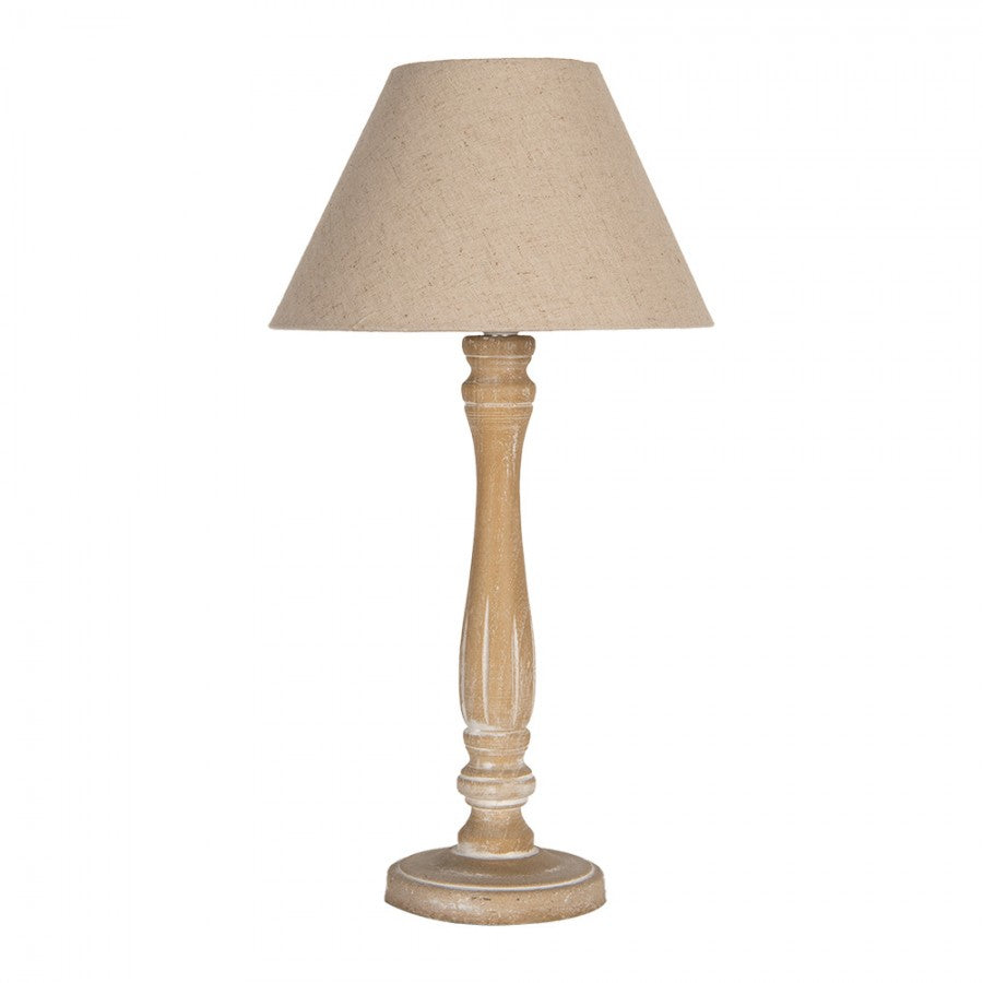 Bordlampe Brun Beige Ø 26x50 cm E27/maks 1x40W