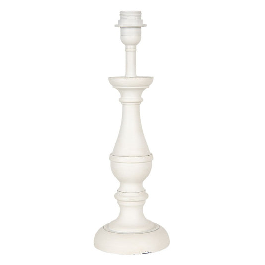 Bordlampe Lampefot Hvit Ø 13x41 cm E27/maks 1x60W