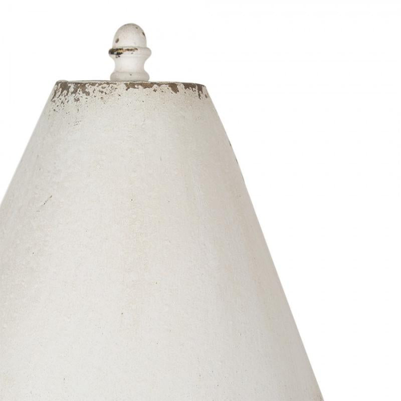 Bordslampa Ø 26x55 cm Vit Skrivbordslampa i metall