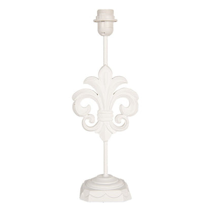 Bordslampa Lampfot Lilja 17x13x44 cm Vit trä