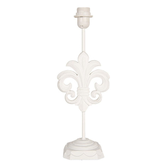 Bordslampa Lampfot Lilja 17x13x44 cm Vit trä