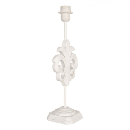 Bordslampa Lampfot Lilja 17x13x44 cm Vit trä