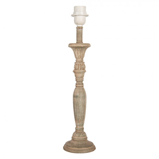 Bordslampa Lampfot Ø 11x46 cm Brunt trä