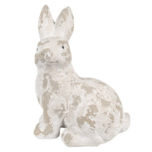 Påskdekoration Kanin Vit Beige Keramik (B/D/H) 25x19x39 cm