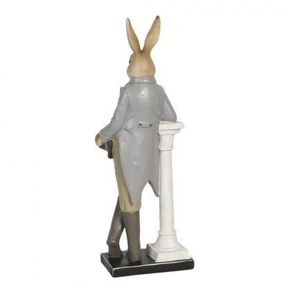 Påskdekoration Staty Kanin 17x9x46 cm Flerfärgad Polyresin