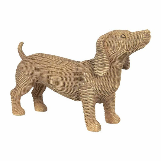 Dekorasjon Dyrehund 39x14x24 cm Brun