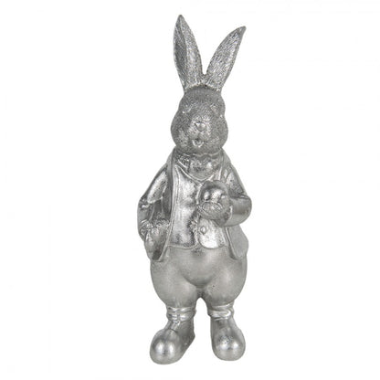 Påskdekoration Kanin 22 Cm Silverfärgad