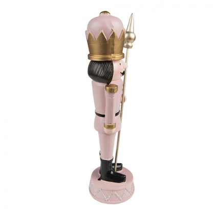 Juldekoration Inomhus Nötknäppare 23 Cm Rosa Polyresin