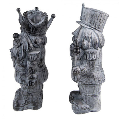 Juldekoration Inomhus Nötknäppare 21 Cm Grå Polyresin 2-pack