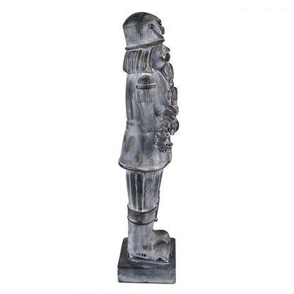 Juledekorasjon Nøtteknekker 47 Cm Grå Polyresin