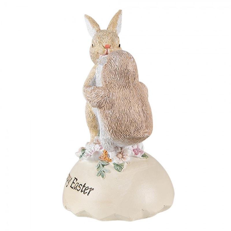 Påskdekoration Kanin Och Kyckling Påsk 13 Cm Beige Brun Polyresin