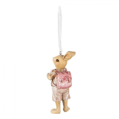 Påskdekoration Kanin Hänge Påsk 11 Cm Rosa Polyresin