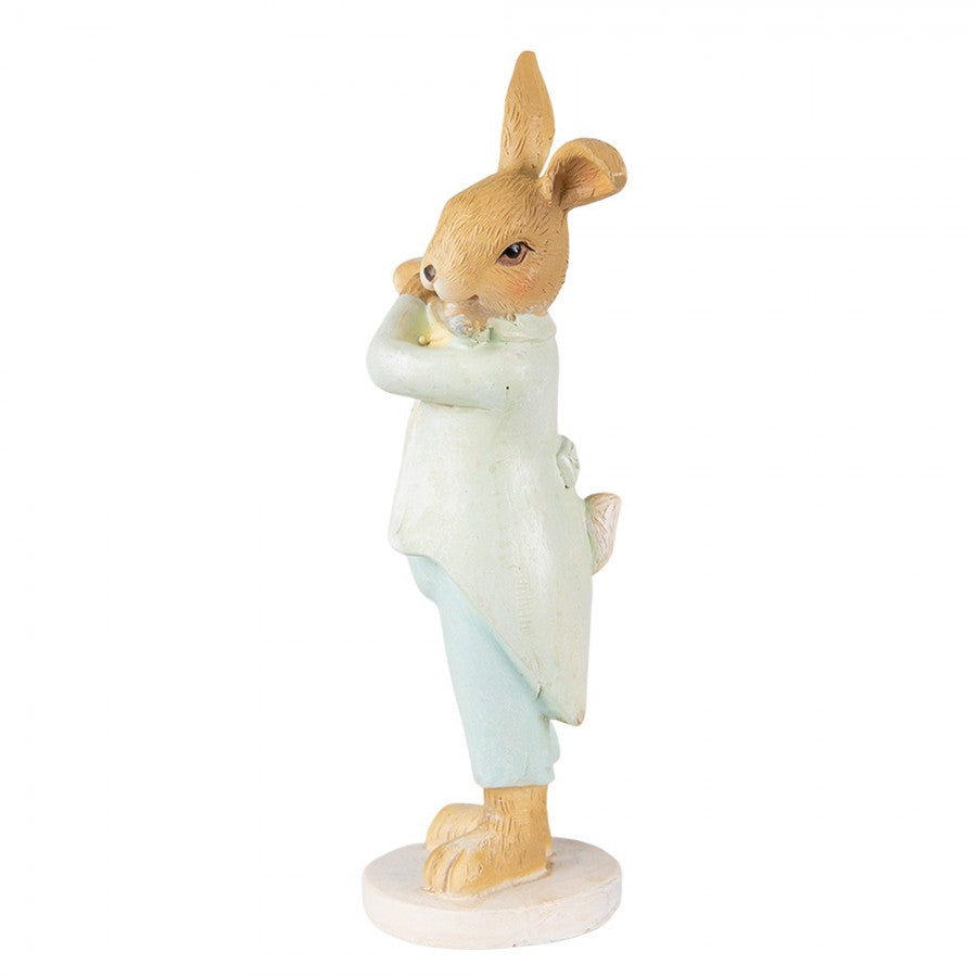 Påskdekoration Kanin Påsk 16 Cm Grön, Brun Polyresin