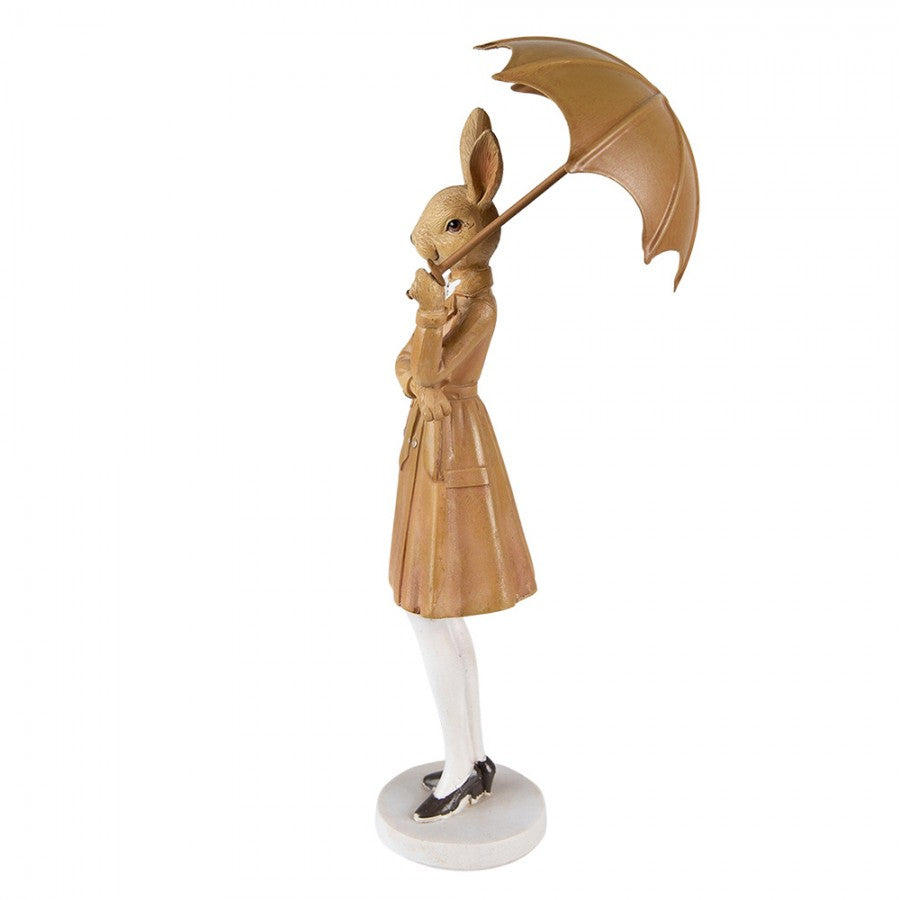 Påskdekoration Kanin Påsk 28 Cm Brun Polyresin